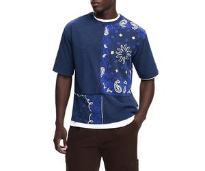 Desigual TS_Back Cutting Pai T-Shirt, Inde, S Homme