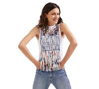 Desigual TS Bye T-Shirt, Blanc, X-Small Femme