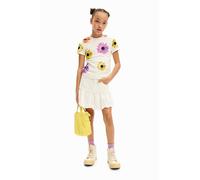 Desigual TS_danerys T-Shirt, Blanc, 8 Ans Fille
