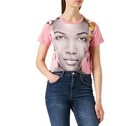Desigual TS_Face T-Shirt, Red, XL aux Femmes