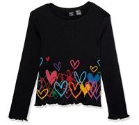 Desigual TS_Jade T-Shirt, Noir, 12 Ans Fille