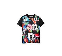 Desigual TS_Mickey Marbles T-Shirt, Noir, X-Small Femme