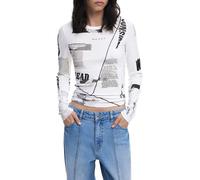 Desigual TS_Newspaper, 1011 Cream, M