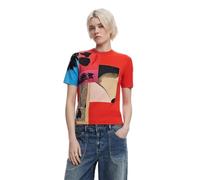 Desigual TS_Red_Collage_Lacroix, 3136 Red, L