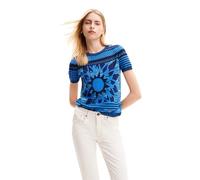 Desigual TS_Sun Blue Blouse, Bleu, X-Small Femme