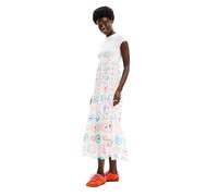 Desigual Vest_galiana Robe, Blanc, Taille S Femme