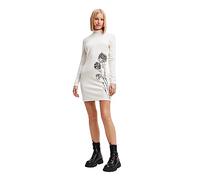 Desigual Vest_jonquera-Lacroix Robe, Blanc, X-Small Femme