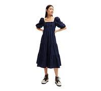 Desigual Vest_kalma, 5096 Blue Ink Robe décontractée, Bleu, Taille L Femme