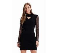Desigual Vest_maky 2000 Noir Robe décontractée, Taille L Femme