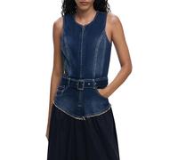 Desigual Vest_Poplin, 5053 Denim Medium Wash, L