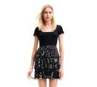 Desigual Vest_san Francisco Robe, Noir, Taille S Femme