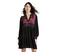 Desigual Vest_solsona Robe décontractée, Noir, M Femme