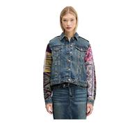 Desigual - Veste en jean ethnique - Femme - Vestes - Bleu - Taille: 38 FR