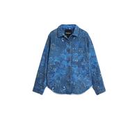Desigual Veste mi-saison bleu chiné, Taille M