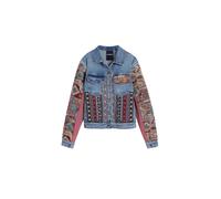Desigual Veste mi-saison bleu denim / mélange de couleurs, Taille L
