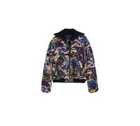 Desigual Veste mi-saison bleu / vert foncé / violet foncé / blanc cassé, Taille M