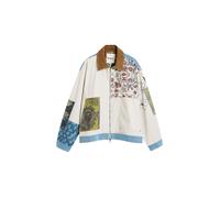 Desigual Veste mi-saison bleu / vert / rouge / noir / blanc, Taille L