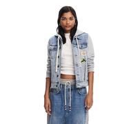 Desigual Veste Trucker en Denim pour Femme Jean, Bleu, Taille