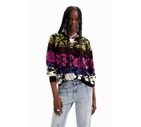 Desigual Woman Flat Knit Thin Gauge Pullover Sweat-Shirt Femme (Lot de 1)
