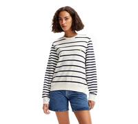 Desigual Woman Knit Sweat Long Sleeve, Blanc, Taille XL Femme