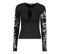 Desigual - Zagreb Sweater - Femme - Tops - Noir - Taille: 38 FR