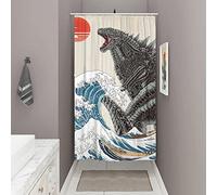 DESIHOM Ensemble de Petits Rideaux de Douche Amusants, Monstre d'anime Amusant - Rideaux de Douche étroits pour Salle de Bain - Tissu en Polyester - 91,4 x 182,9 cm