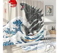 DESIHOM Rideau de Douche Amusant pour Salle de Bain - Rideau de Douche en Polyester - 183 x 183 cm - Multicolore