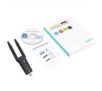 Desikixudy Carte réseau sans WiFi USB 3.0 1300M Adaptateur AC1300 avec antenne pour ordinateur portable PC Mini Dongle