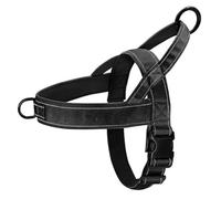 Desikixudy Harnais pour Chien Durable en Nylon, sans Traction, avec PoignéE, Harnais de Dressage RéFléChissant pour Chiens de Petite, Moyenne et Grande Taille, XL-B