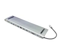 Desikixudy Hub USB C 12 en 1, base d'extension de type C, convient pour station d'accueil d'extension d'ordinateur portable