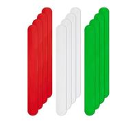 Desikixudy Vacances blanc rouge et vert Flip Wraps Bandes métalliques Couvertures en silicone Flip Poster Holder Porte-rouleau de papier