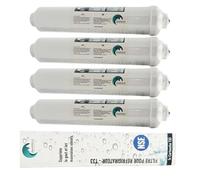 Desineo 4X Filtre à Eau pour Réfrigérateur Cartouche filtrante Compatible Tout Frigo Americain Ou Standard
