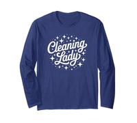 Désinfectant Funny Cleaning Lady Dusting Squad Clean Shine Lady Manche Longue