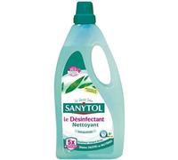 Sanytol - Désinfectant Nettoyant Multi-Surfaces - Parfum Eucalyptus - 1L - Lot de 3 - Sans Javel, Air Label Score A+ - Nouvelle formule 5X plus nettoyante - Fraîcheur longue durée
