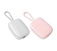 Désinfectant UV pour brosse à dents et lampe UV, boîte de stérilisation pour brosse à dents, étui de recharge de nettoyant, brosse à dents portable USB, Lot de 2 - Blanc