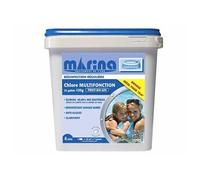Chlore 4 actions galets pour piscine 10 m³ 4,32 kg - Marina Blanc