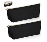 Desing Wish 2 Pièces Trousse Scolaire Fille Femme Garcon Etui Stylo Trousse Crayon College Pencil Case pour Fournitures Bureau Scolaire Rangement Accessoires