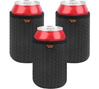 Desing Wish 3 Pièces 12oz Refroidisseur de Boissons Manchon Refroidisseur de Bouteille de Vin Isolant Néoprène Glaciere Bouteille Réutilisables Antidérapant Can Sleeve pour Fête Anniversaire Activités