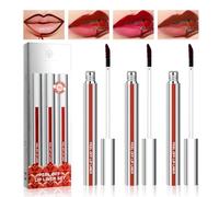Desing Wish 3 Pièces Lip Stain Peel Off Lip Tint Lip Liner Longue Tenue Rouge a Levre Tatouage Crayon a Levre Waterproof Rouge à Lèvres Permanent Sans Transfert Lipstick Maquillage Femme Cadeau