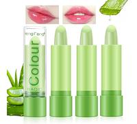 Desing Wish 3 Pièces Lot Rouge a Levre Magique Change de Couleur Aloe Vera Rouge a Levre Mat Longue Tenue Jelly Lipstick Baume a Levre Teinté Brillant à Lèvres Rose Maquillage Cadeau Femme Filles