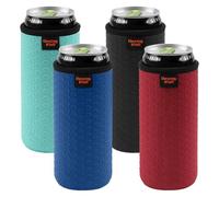 Desing Wish 4 Pièces 12oz Slim Refroidisseur de Boissons Manchon Refroidisseur de Bouteille de Vin Isolant Néoprène Glaciere Bouteille Réutilisables Antidérapant Can Sleeve pour Activités Fête