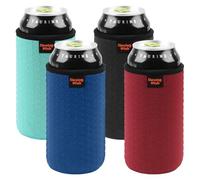 Desing Wish 4 Pièces 16oz Refroidisseur de Boissons Manchon Refroidisseur de Bouteille de Vin Isolant Néoprène Glaciere Bouteille Réutilisables Antidérapant Can Sleeve pour Activités Fête Anniversaire