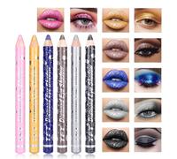 Desing Wish 6 Pièces Crayon Fard a Paupiere Rouge a Levre Noir Blanc Crayon Fards à Paupières Longue Tenue Rouges à Lèvres Lot Sans Transfert Lipstick Ombre a Paupiere Stick Maquillage Femme Cadeau