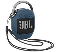 Desing Wish Coque Étui Silicone pour Haut-Parleur Compatible avec Haut-Parleur Bluetooth Portable JBL Clip 4 étui de Transport Anti Rayures avec Cordon Silicone Mousqueton Rond Dragonne Accessoires