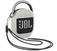 Desing Wish Coque Étui Silicone pour Haut-Parleur Compatible avec Haut-Parleur Bluetooth Portable JBL Clip 4 étui de Transport Anti Rayures avec Cordon Silicone Mousqueton Rond Dragonne Accessoires