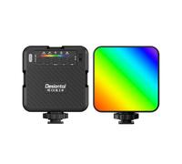 Desiontal iReal X1 RGB Video Light LED Fill Light 8-Level Brightness 9 Scene Effects for Video Conference Selfies Live Streaming Product Photography (Black)