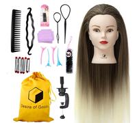 Désir de marchandises Tête de coiffure Ombre - Pince de bureau et accessoires de coiffure - Tête de coiffure - Tête de coiffure - 70 cm