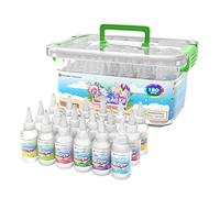 Desire Deluxe Tie Dye Kit - Set de 18 Couleurs Teinture Textile Permanente pour Vêtements - Kit Créatif d’Art et Loisirs avec Poudre Couleur et Accessoires, Kit de Design Mode pour Adultes et Enfants