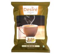 Desire Instant Tea Premix Thé au gingembre | Adrak Karak Chai prêt à boire, il suffit d'ajouter de l'eau chaude | Mélange de thé instantané en poudre | Idéal pour le manuel et le distributeur
