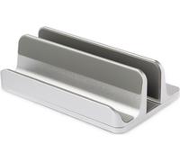 DESIRE2 Support de table double pour tablette Mac/Ultrabooks réglable en aluminium argenté